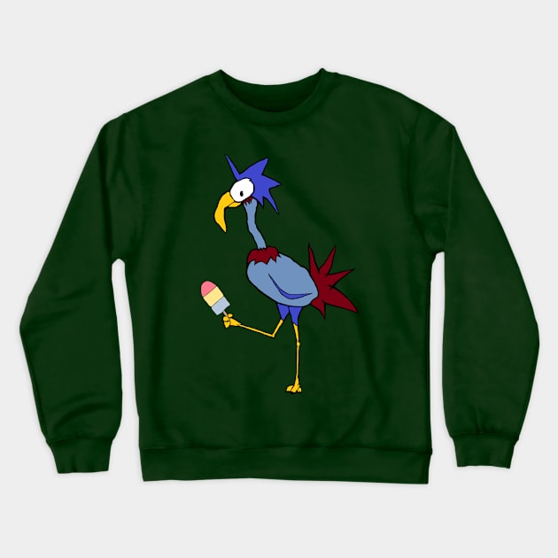 Ice Cream Bird Crewneck Sweatshirt by TenomonMalke